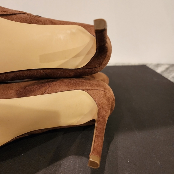 FOREVER 21 Brown Microsuede Stilletto booties SIZE 10M - Picture 9 of 12